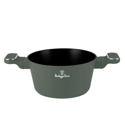 Berlingerhaus Kastrol s titanovým povrchem a poklicí 20 cm Matte Green Collection