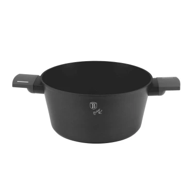 Berlingerhaus Kastrol s titanovým povrchem a poklicí 24 cm Antracit Collection