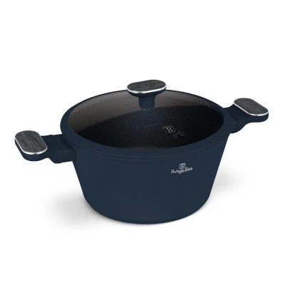 Berlingerhaus Kastrol s titanovým povrchem a poklicí 24 cm Deep Sea Collection