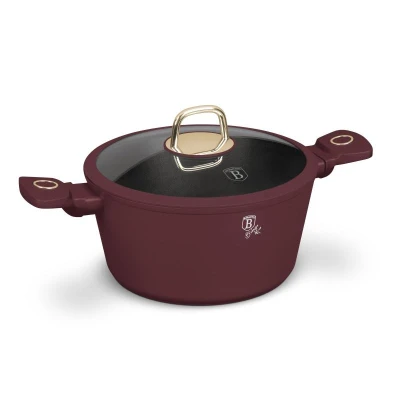 Berlingerhaus Kastrol s titanovým povrchem a poklicí 24 cm Leonardo Collection