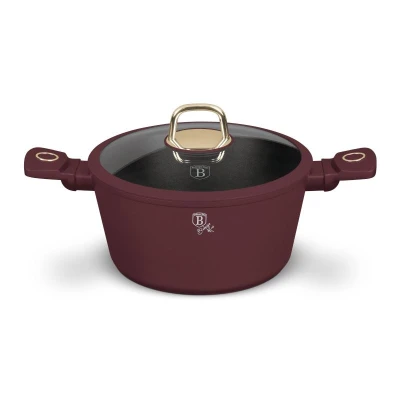 Berlingerhaus Kastrol s titanovým povrchem a poklicí 24 cm Leonardo Collection