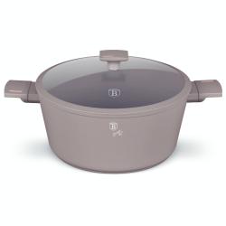 Berlingerhaus Kastrol s titanovým povrchem a poklicí 24 cm Taupe Collection Berlingerhaus Kastrol s titanovým povrchem a poklicí 24 cm Taupe Collection