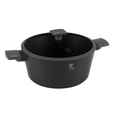 Berlingerhaus Kastrol s titanovým povrchem a poklicí 28 cm Antracit Collection Berlingerhaus Kastrol s titanovým povrchem a poklicí 28 cm Antracit Collection
