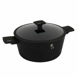 Berlingerhaus Kastrol s titanovým povrchem a poklicí 28 cm Matte Black Collection Berlingerhaus Kastrol s titanovým povrchem a poklicí 28 cm Matte Black Collection