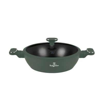 Berlingerhaus Kastrol s titanovým povrchem a poklicí 28 cm Matte Green Collection