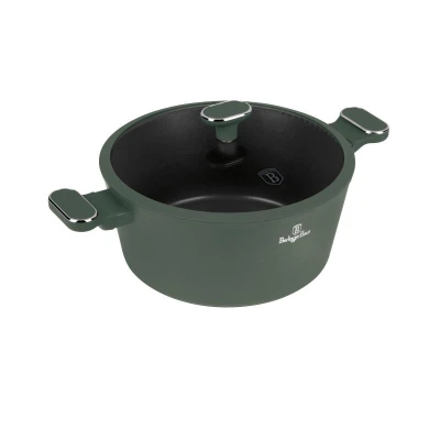 Berlingerhaus Kastrol s titanovým povrchem a poklicí 28 cm Matte Green Collection