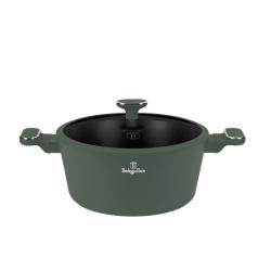 Berlingerhaus Kastrol s titanovým povrchem a poklicí 28 cm Matte Green Collection