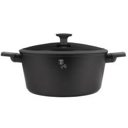 Berlingerhaus Kastrol s titanovým povrchem a poklicí 30 cm Antracit Collection
