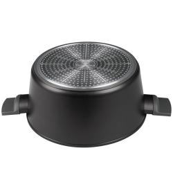 Berlingerhaus Kastrol s titanovým povrchem a poklicí 30 cm Antracit Collection