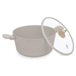 Berlingerhaus Kastrol s titanovým povrchem a poklicí 30 cm Sahara Collection