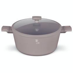 Berlingerhaus Kastrol s titanovým povrchem a poklicí 30 cm Taupe Collection Berlingerhaus Kastrol s titanovým povrchem a poklicí 30 cm Taupe Collection