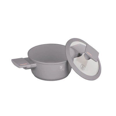Berlingerhaus Kastrol s titanovým povrchem a poklicí pro děti 14 cm Taupe Collection