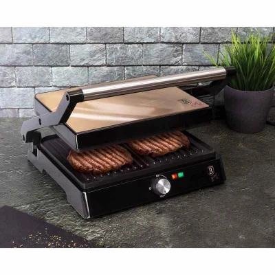 Berlingerhaus Kontaktný gril s nepriľnavým povrchom 2000 W Rosegold Metallic Line