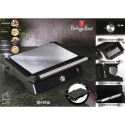 Berlingerhaus Kontaktný gril s nepriľnavým povrchom 2000 W Royal Black Collection