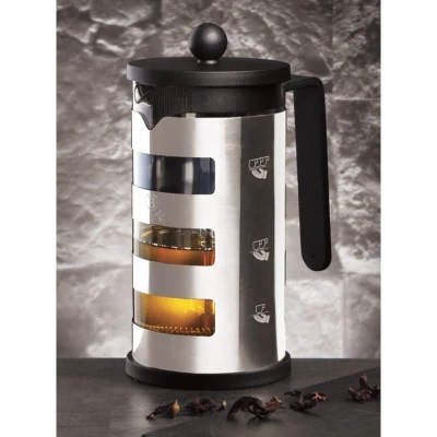 Berlingerhaus Konvice na čaj a kávu french press 600 ml Black Silver Collection