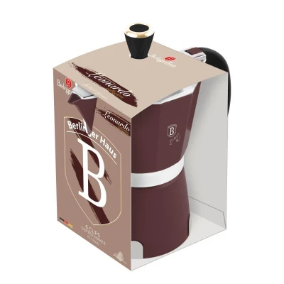 Berlingerhaus Konvice na espresso 6 šálků vínová Leonardo Collection