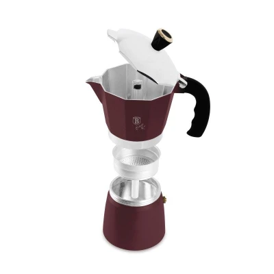 Berlingerhaus Konvice na espresso 6 šálků vínová Leonardo Collection