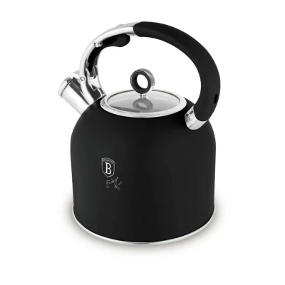 Berlingerhaus Konvice pískací se skleněným víkem 3 L Matte Black Collection
