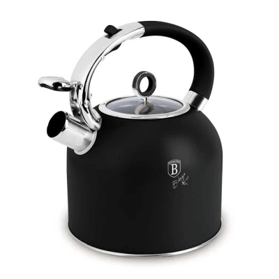Berlingerhaus Konvice pískací se skleněným víkem 3 L Matte Black Collection