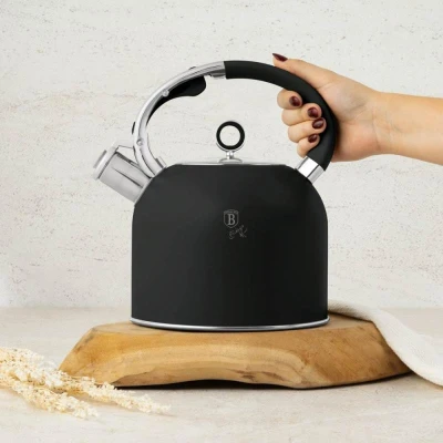 Berlingerhaus Konvice pískací se skleněným víkem 3 L Matte Black Collection