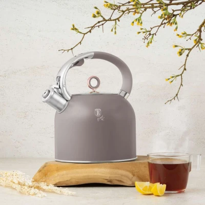 Berlingerhaus Konvice pískací se skleněným víkem 3 L Taupe Collection