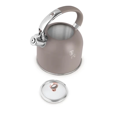 Berlingerhaus Konvice pískací se skleněným víkem 3 L Taupe Collection