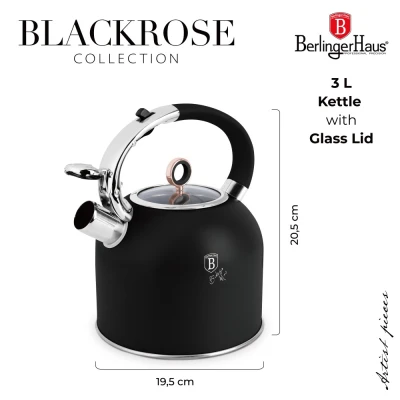 Berlingerhaus Konvice se skleněným víkem 3 l Black Rose Collection