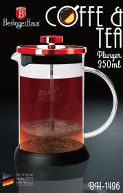 Berlingerhaus Konvička na čaj a kávu French Press 350 ml Burgundy Metallic Line