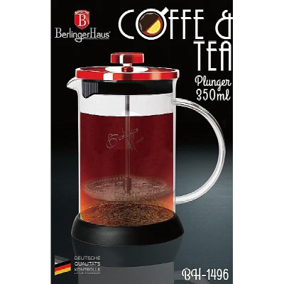 Berlingerhaus Konvička na čaj a kávu French Press 350 ml Burgundy Metallic Line