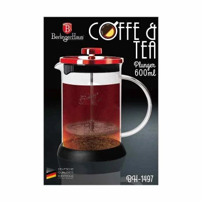 Berlingerhaus Konvička na čaj a kávu French Press 600 ml Burgundy Metallic Line