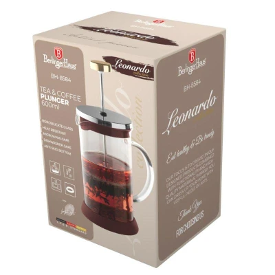 Berlingerhaus Konvička na čaj a kávu French Press 600 ml Leonardo Collection