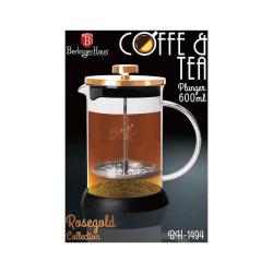 Berlingerhaus Konvička na čaj a kávu French Press 600 ml Rosegold collection