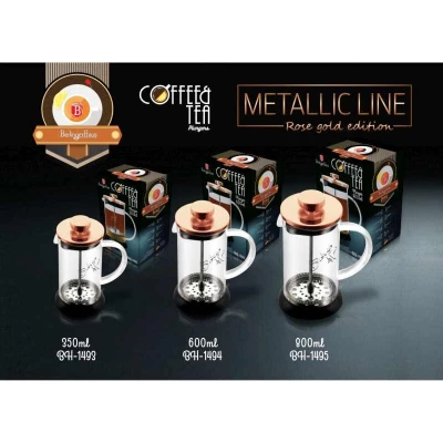 Berlingerhaus Konvička na čaj a kávu French Press 600 ml Rosegold collection