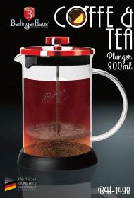 Berlingerhaus Konvička na čaj a kávu French Press 800 ml Burgundy Metallic Line