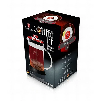 Berlingerhaus Konvička na čaj a kávu French Press 800 ml Burgundy Metallic Line