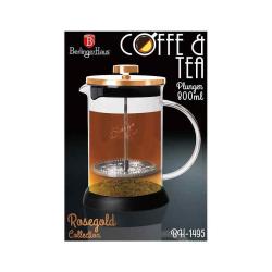 Berlingerhaus Konvička na čaj a kávu French Press 800 ml Rosegold Metallic Line