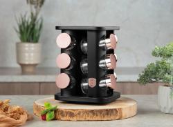 Berlingerhaus Sada kořenek v otočném stojanu 13 ks Black rose