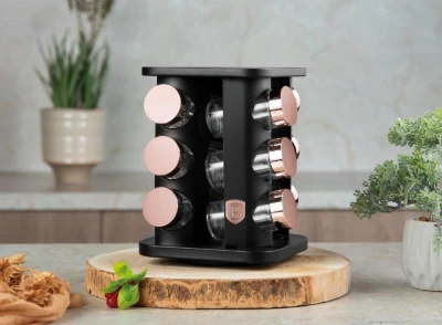 Berlingerhaus Sada kořenek v otočném stojanu 13 ks Black rose