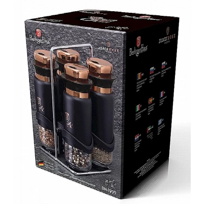 Berlingerhaus Kořenky ve stojanu sada 5 ks Black Rose Collection