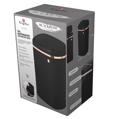 Berlingerhaus Koš odpadkový se senzorovým otvíráním 58 l Black Rose Collection