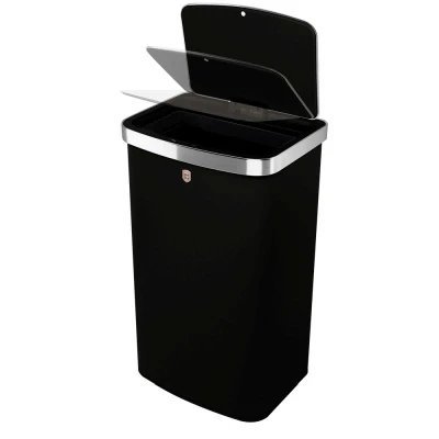 Berlingerhaus Bezdotýkový odpadkový koš na senzor 60 l Black Rose Collection