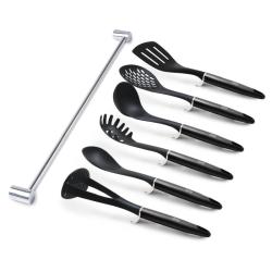 Berlingerhaus Kuchyňské náčiní s nástěnným držákem 7 ks Carbon PRO Line
