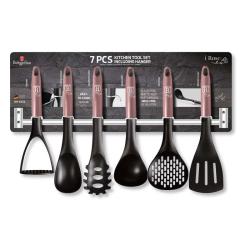 Berlingerhaus Kuchyňské náčiní s nástěnným držákem 7 ks I-Rose Edition