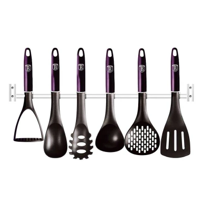 Berlingerhaus Kuchyňské náčiní s nástěnným držákem 7 ks Purple Eclipse Collection Berlingerhaus Kuchyňské náčiní s nástěnným držákem 7 ks Purple Eclipse Collection