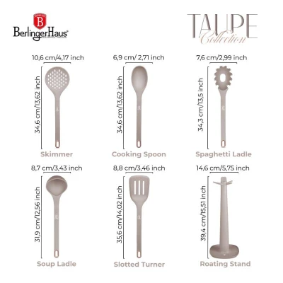 Berlingerhaus Kuchyňské náčiní sada 6 ks Taupe Collection