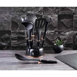 Berlingerhaus Kuchyňské náčiní ve stojanu sada 7 ks Black Rose Collection