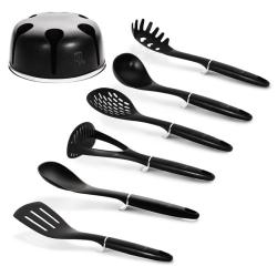 Berlingerhaus Kuchyňské náčiní ve stojanu sada 7 ks Royal Black Collection