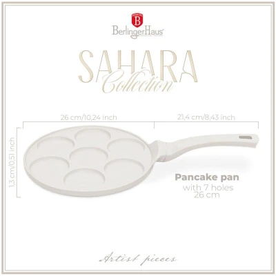 Berlingerhaus Lívanečník s titanovým povrchem 26 cm 7 pozic Sahara Collection