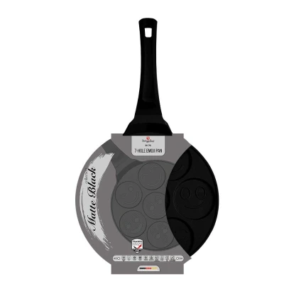 Berlingerhaus Lívanečník s titanovým povrchem Smajlíci 26 cm Matte Black Collection