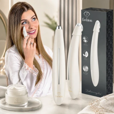 Berlingerhaus Masážní přístroj na oči, oční okolí a spánky Cream Gold Collection